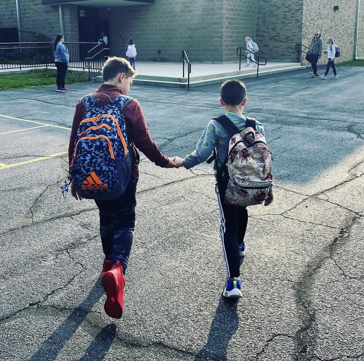 Charlie with his brother James (2023)